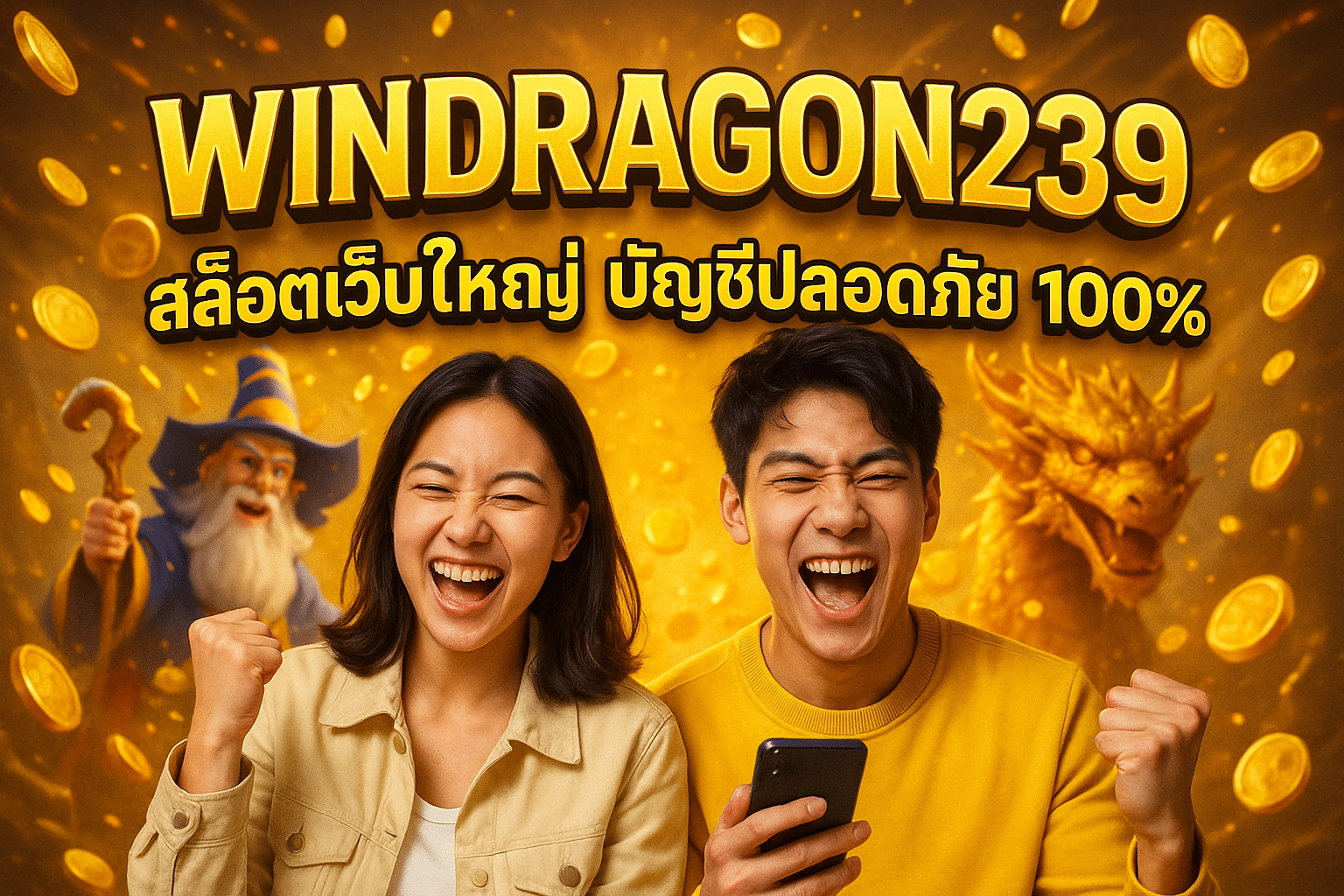 WINDRAGON239 สล็อตเว็บใหญ่ บัญชีปลอดภัย 100%