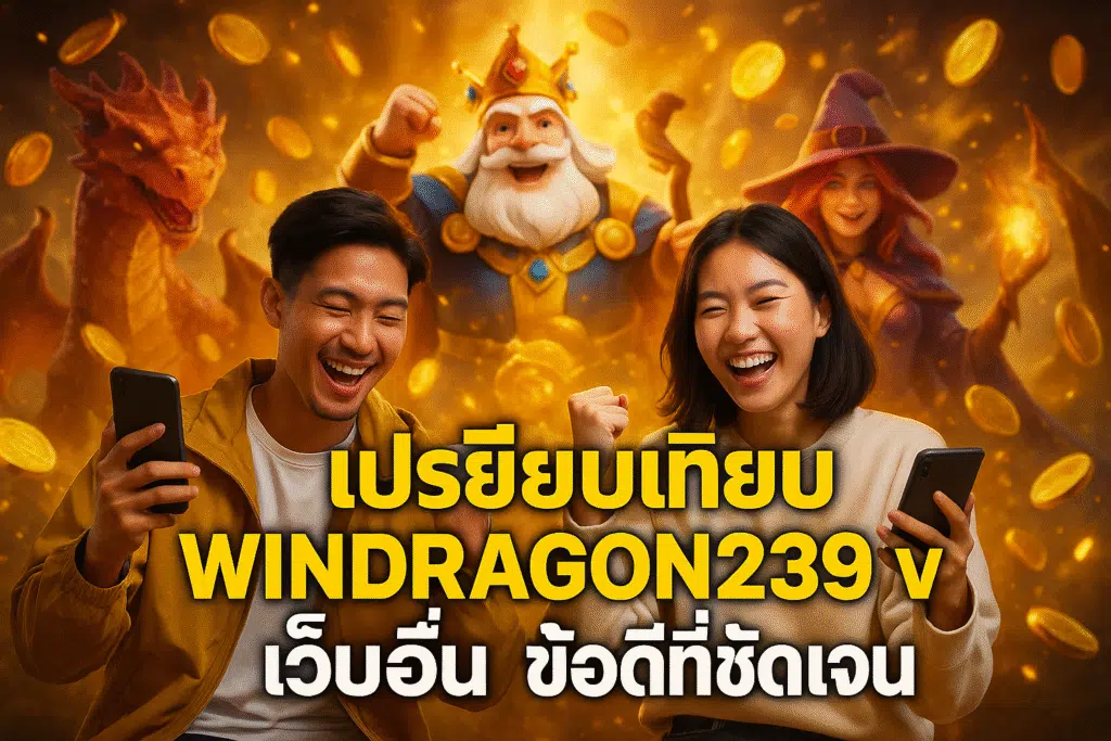 เปรียบเทียบ WINDRAGON239 vs เว็บอื่น ข้อดีที่ชัดเจน