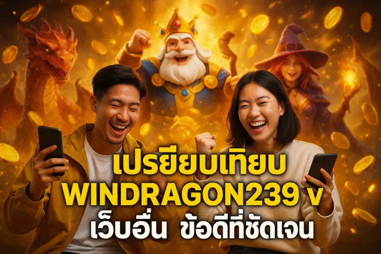 เปรียบเทียบ WINDRAGON239 vs เว็บอื่น ข้อดีที่ชัดเจน